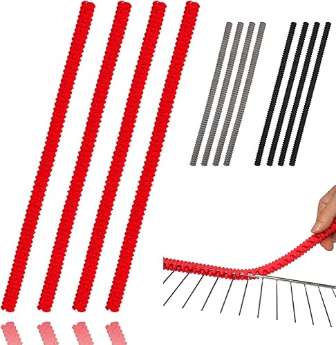 LeeYean Protectores de horno para estanterías, paquete de 4 protectores de silicona resistentes al calor, protegen contra quemaduras y cicatrices,