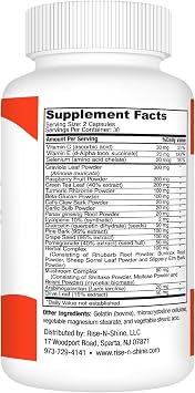 Rise-N-Shine Immune Support Supplement 60 Count