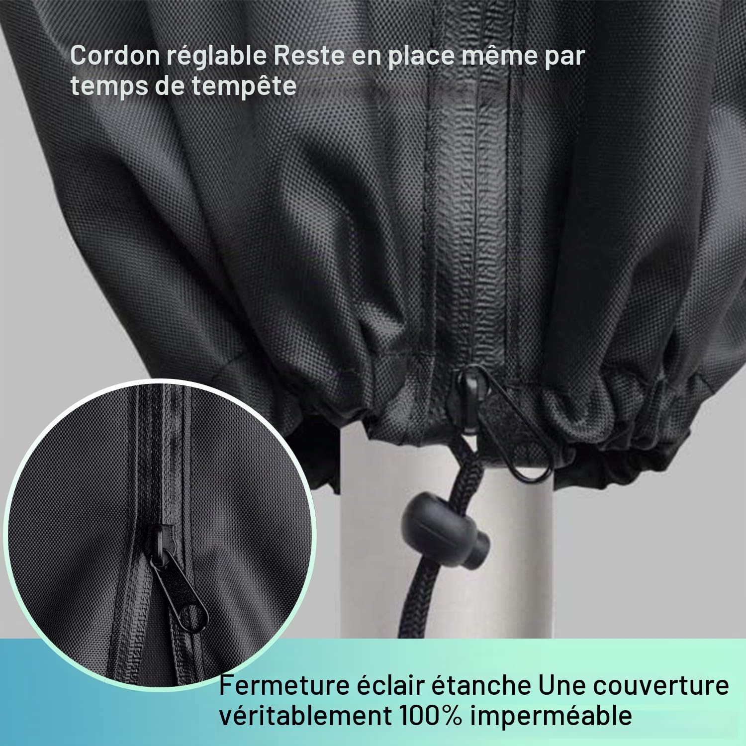 Awnic Housse de Protection pour Séchoir de Jardins Couverture pour séchoir à Linge Rotatif pour Etendoir Linge Jardin Extérieur Allemagne Imperméable 420D Oxford 16X16X170cm