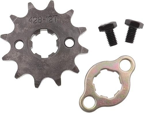 Miniatura 8 de Magkowar 428 Piñón delantero Enigine con clip para motocicleta Dirt Bike (16.850-0.787 in, 12T)