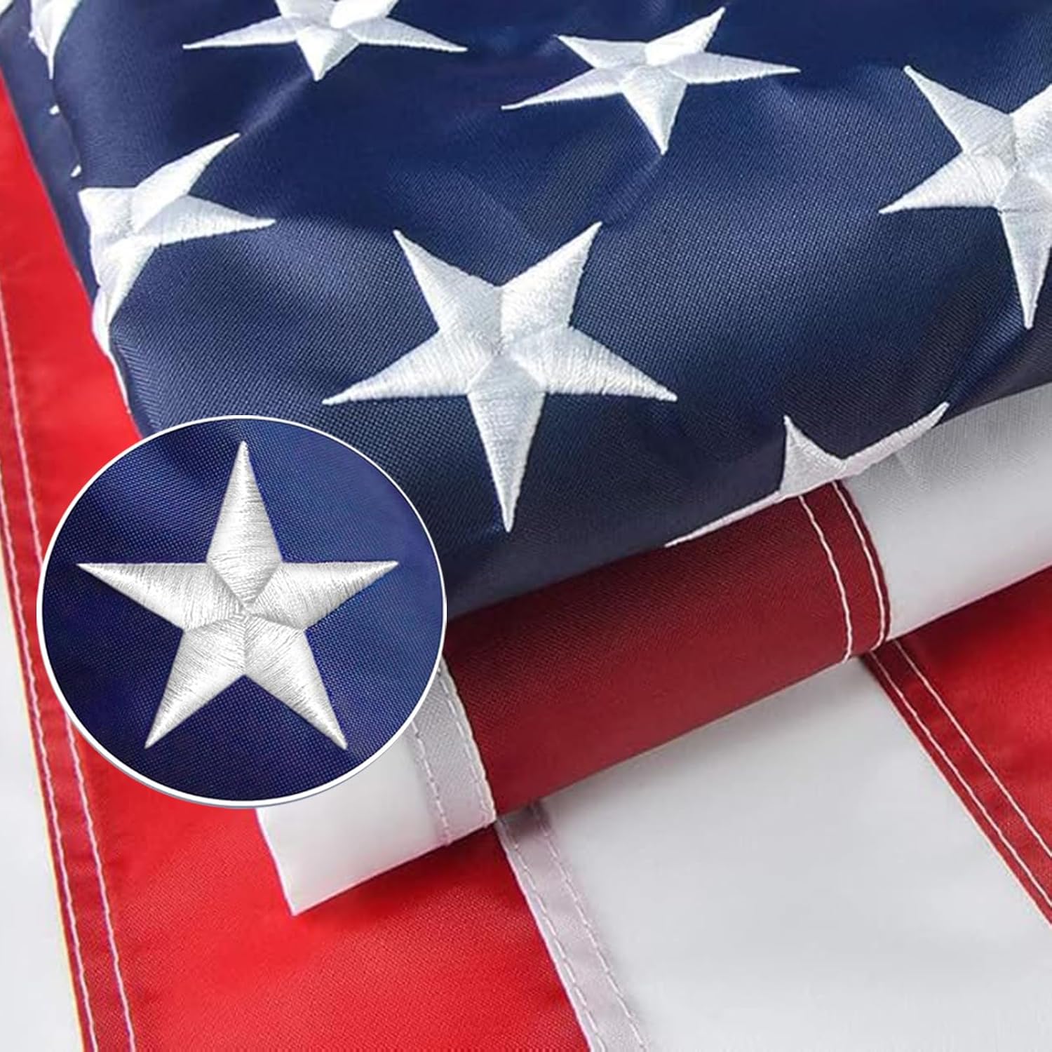 Heavy Duty American Flags 4x6 FT,Heavy Duty Polyester,American Flag Porch,Longest Lasting,Embroidered Stars, Brass Grommets,Sewn Stripes,Allegiance Flags For Outside 4x6,Unmatched Durability in Any Weather.