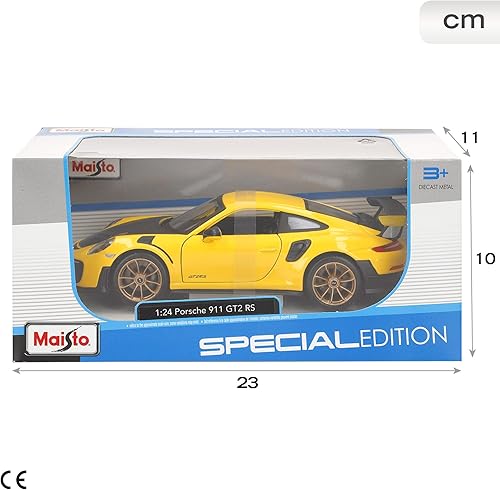 Miniatura 9 de Maisto 124 SE 2018 Porsche 911 GT2 RS - AmarilloNegro