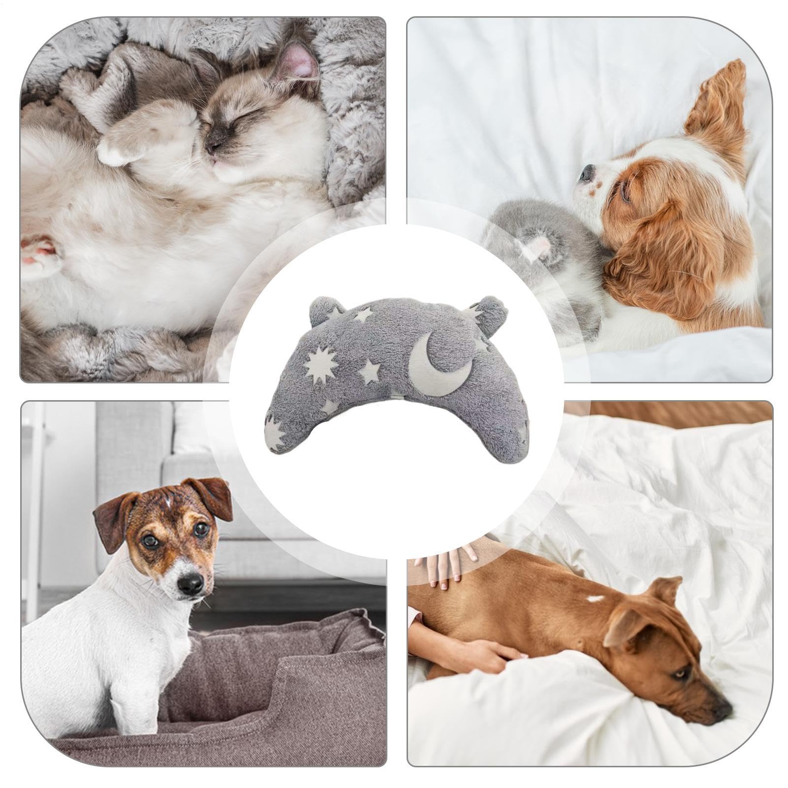 Coussin apaisant pour Chien, Design Moelleux et Douillet, Anti-Stress, Rembourrage en Peluche pour Le Confort du Sommeil