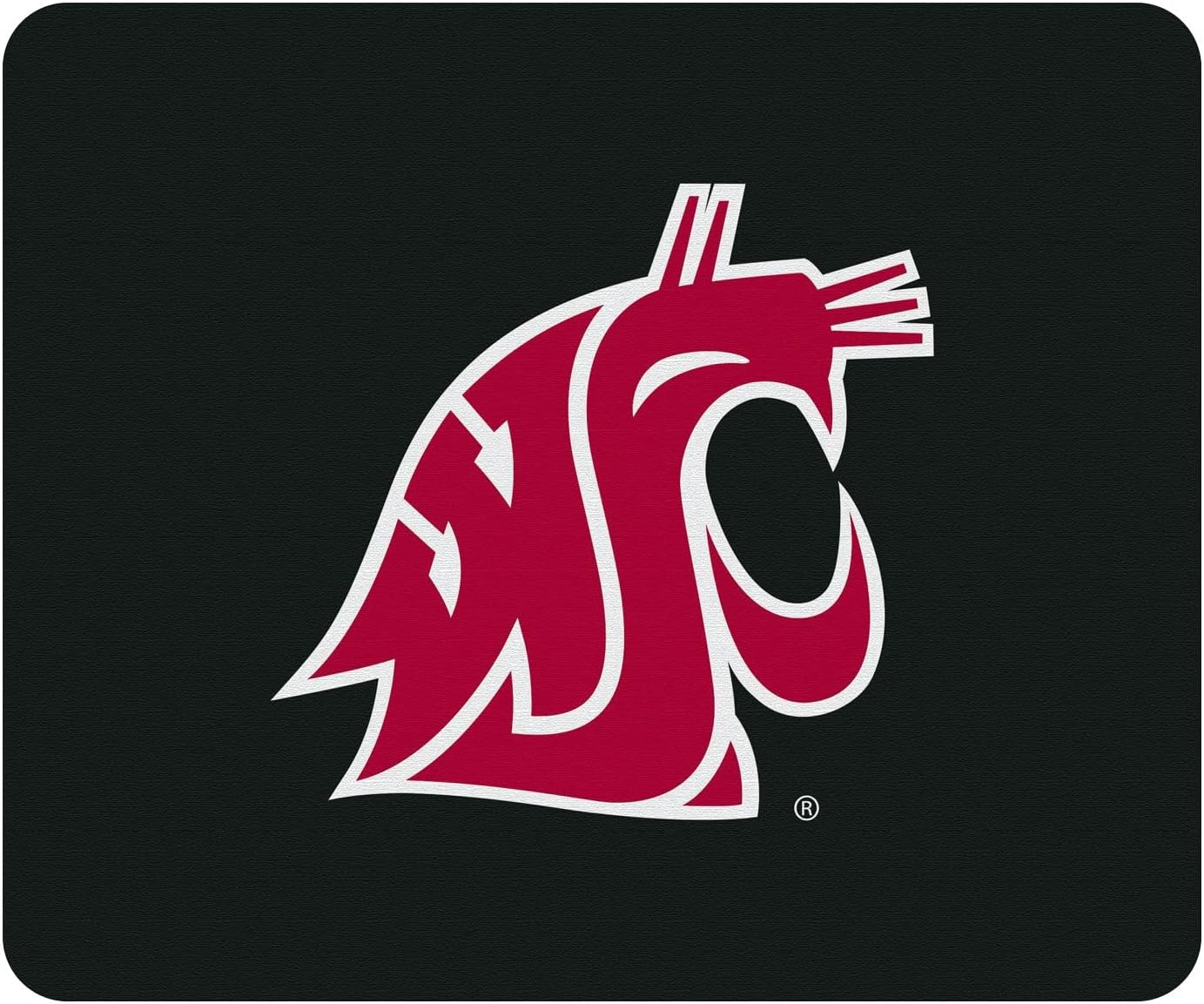 Mouse Pad, Fabric, Washington State University Standard/Classic Black