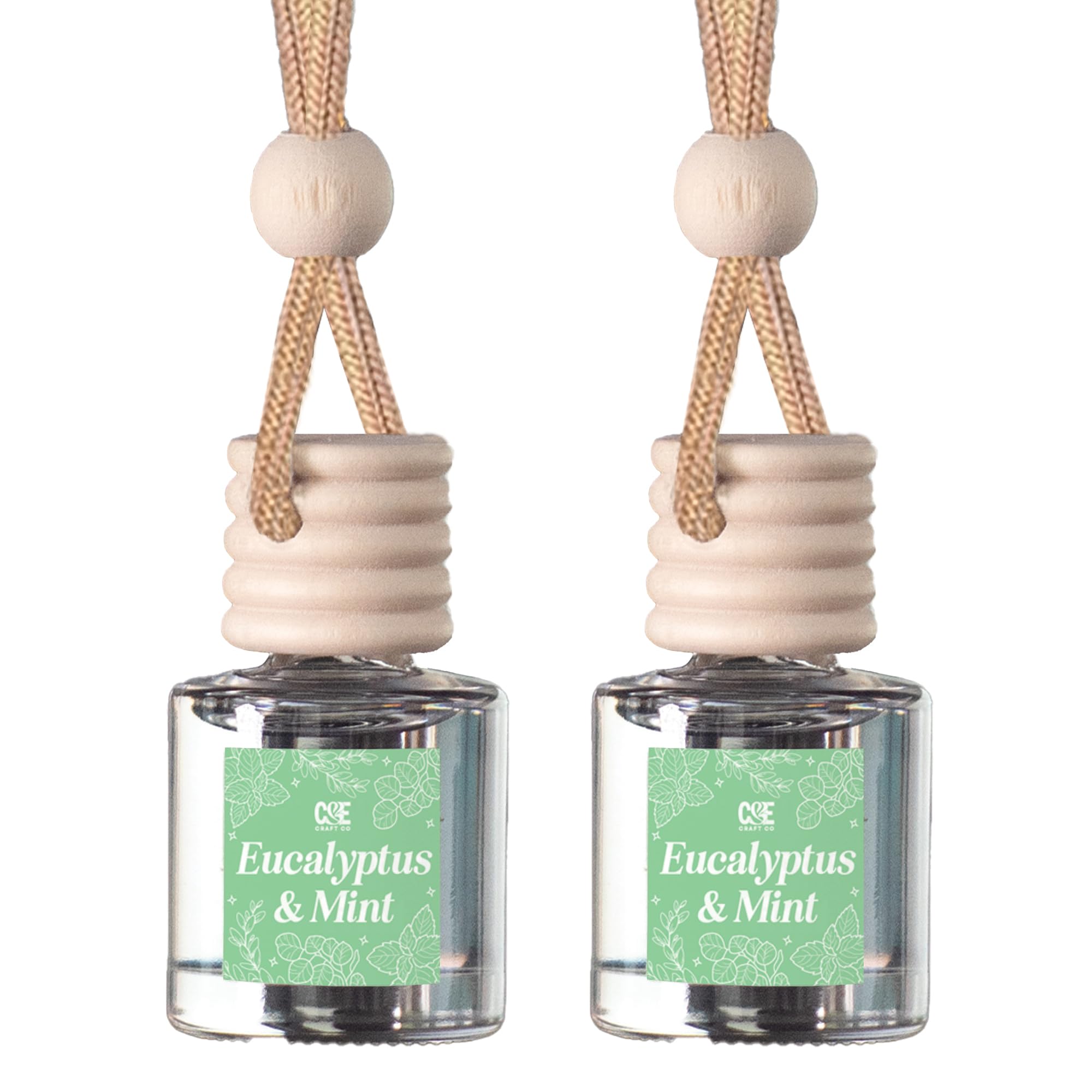 CANDECraftCo 2 Pack Hanging Car Air Freshener Diffuser for Essential Oils