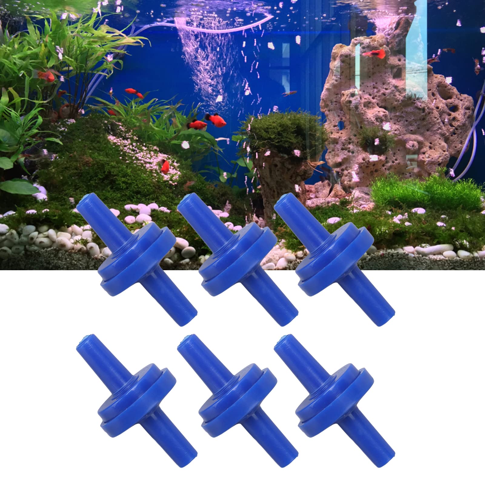 10PCS Barb Terugslagklep PP Plastic Ozon Bestand Diafragma Enige Weg Waterstop Klep 3mm Doorschijnend