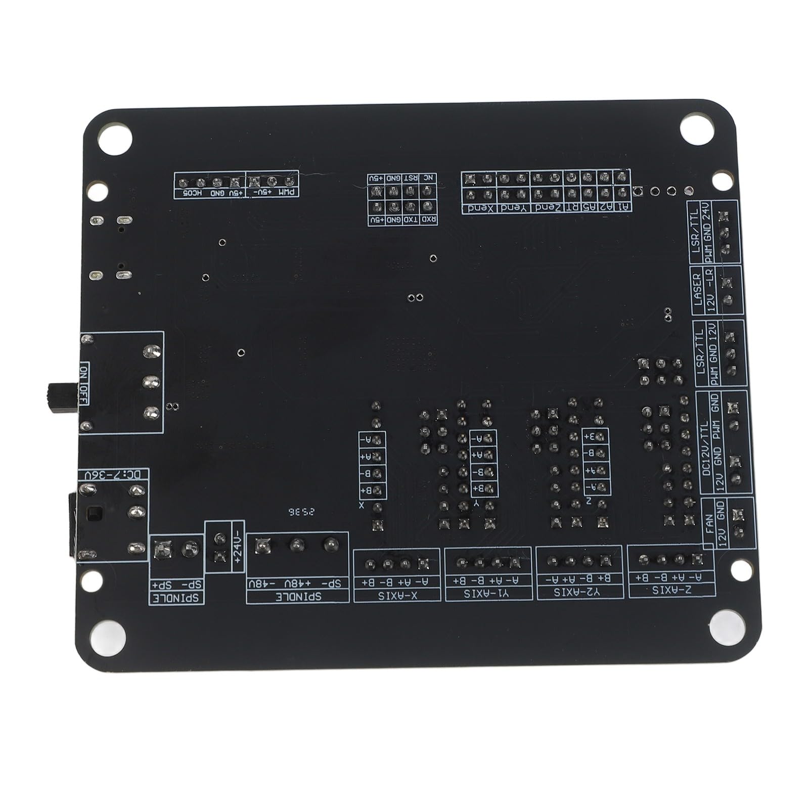 32 bits para placa controladora GRBL, controlador CNC de doble eje Y para enrutadores 3018/2418/1610 con soporte de motor paso a paso A4988 e interruptores de límite