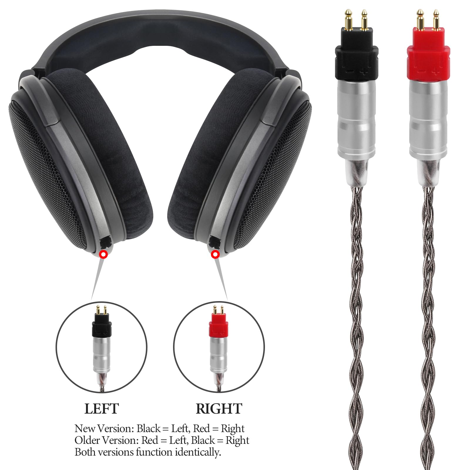 Amazon.com: GEEKRIA Apollo 4.4mm Balanced Cable for Sennheiser