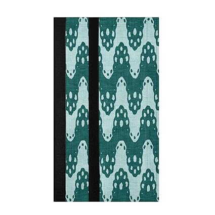 KLL Aegean Teal Broken Stripe 2 Pcs Refrigerator Door Handle Covers Light Turquoise Blue Dishwashers Grill Microwave Cabinet Door Cloth Protect Kitchen Appliance Clean