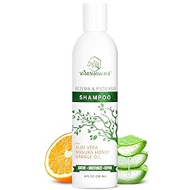 Wild Naturals Eczema & Psoriasis Shampoo - Anti-Dandruff Relief for Dry, Itchy Scalp - Hypoallergenic, Fragrance-Free Formula for Sensitive Scalp