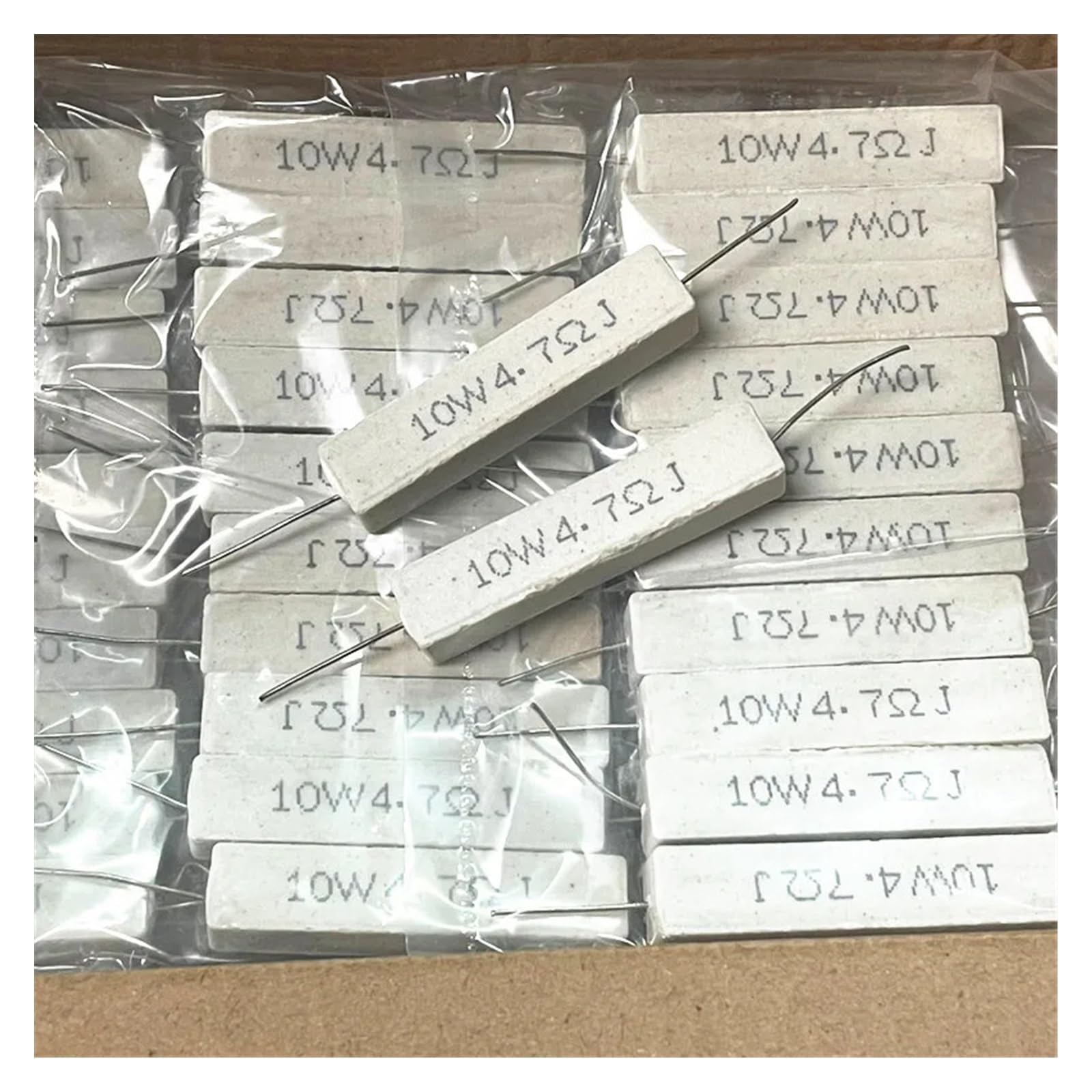 10pcs 10W 5% Horizontal Resistance of Cement 0.1~100K 0.1R 0.5R 1R 10R 100R 0.22 0.33 0.5 1 2 5 8 10 15 20 25 30 100 1K 10K ohm(470K)