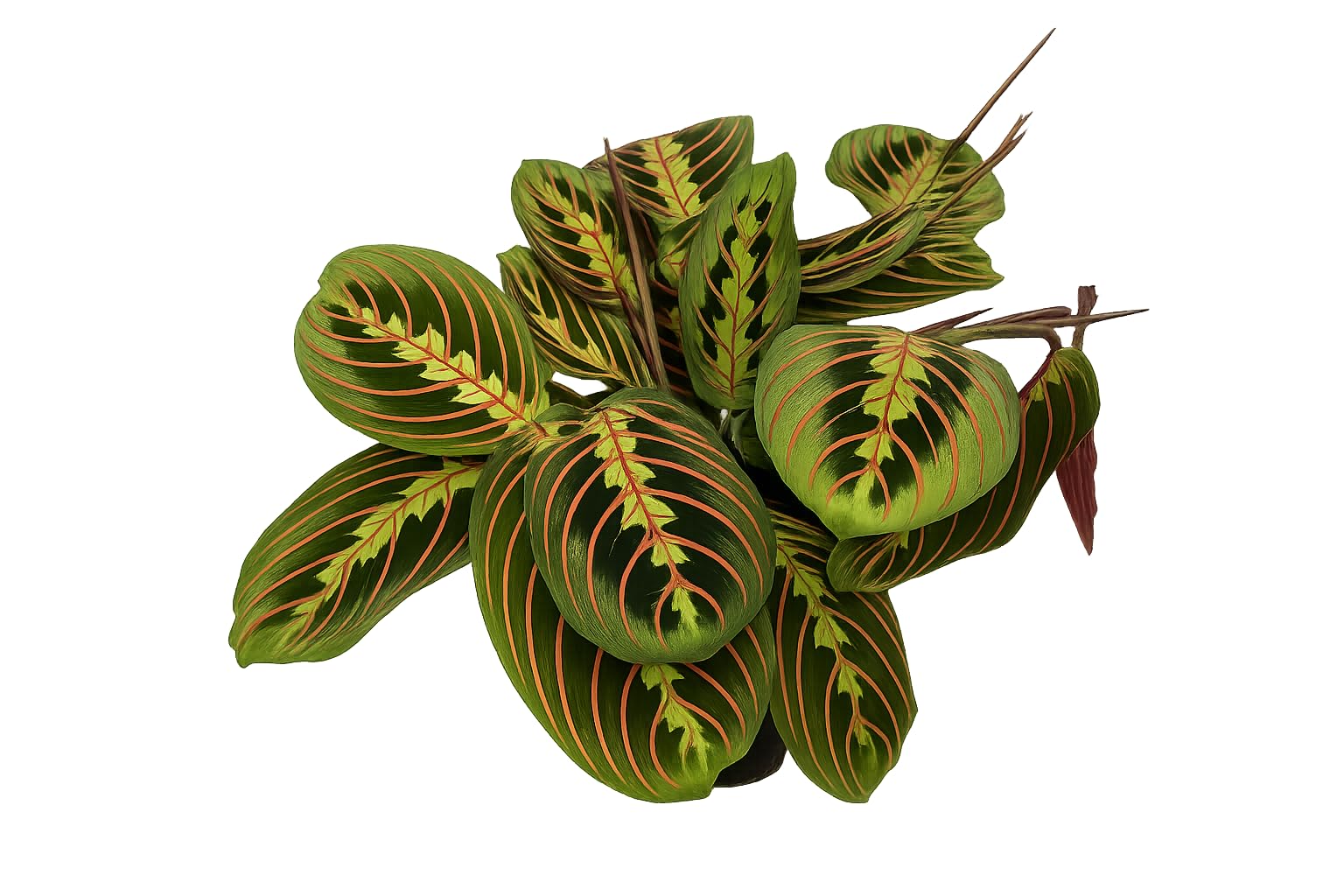 Maranta Leuconeura Fascinator Tricolor  30 cm Pfeilwurz Zimmerpflanze |  Luftreinigend & Pflegeleicht | Perfekt fr Wohnzimmer & Bro : Amazon.de:  Garten