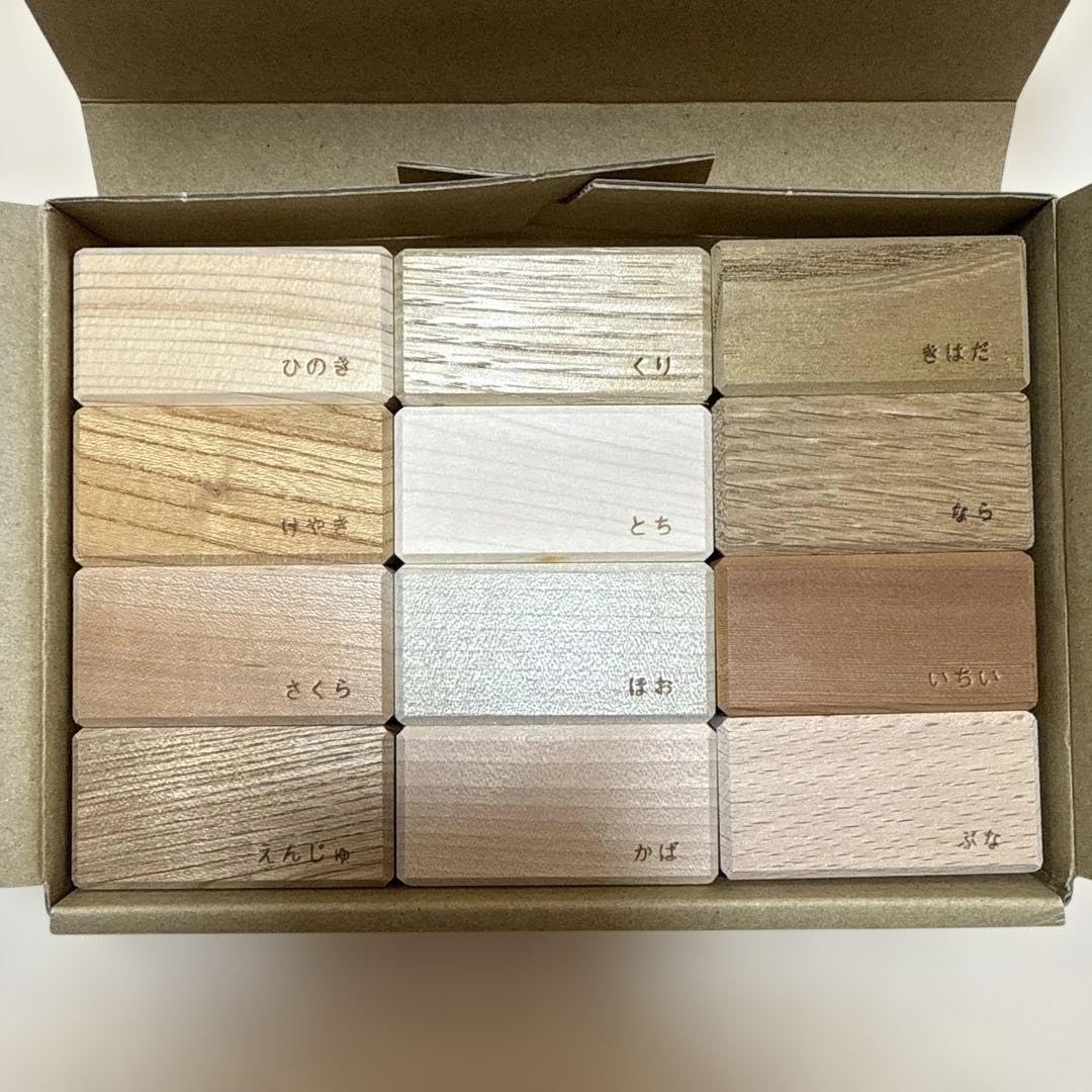 Amazon | 日本製 オークヴィレッジ・OakVillage 12個セット 寄木の積木
