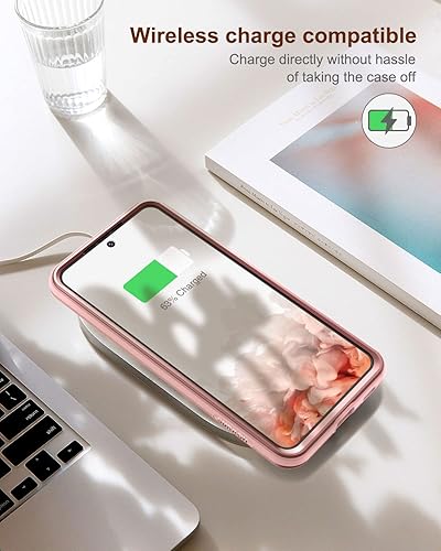 Miniatura 7 de SURITCH Funda para Samsung S21 FE 5G, protector de pantalla integrado protección de cuerpo completo a prueba de golpes, resistente, delgada, funda