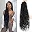 Mytarku 8 Packs 24 Inch Soft Locs With Curly Ends Faux Locs Crochet Hair Boho Braids Crochet Locs Hair for Women Crochet Dreads (24inch 8Pack 1B)
