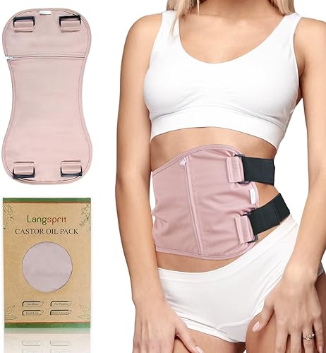 Langsprit Paquete de aceite de ricino, paquete de aceite de ricino, paquetes de aceite de ricino orgánico para desintoxicación del hígado,