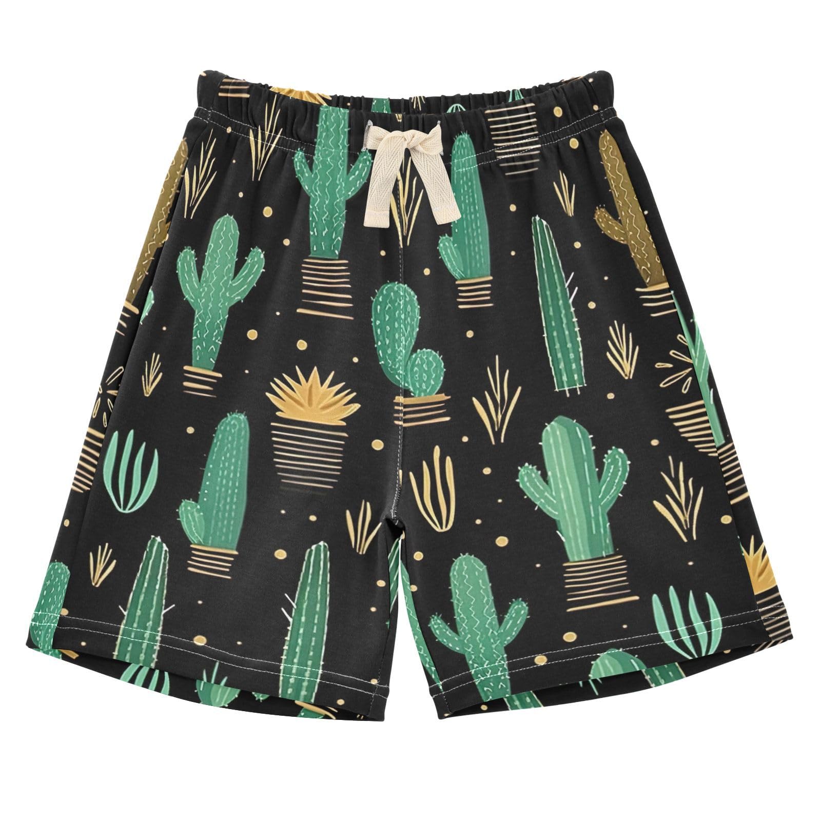 innewgogo Succulents Flower Cactus Colorful Toddler Baby Boy Girl Cotton Pull-On Shorts Elastic Waist Athletic Casual Shorts Kids Pants 5T Multi