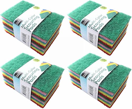 Paño multifuncional para lavar platos de aceite de cocina, paño de limpieza de color, paño de esponja para lavar platos, 40 piezas en perlas de