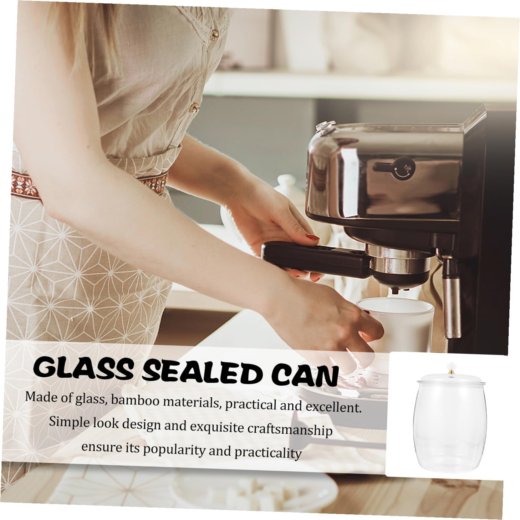 Einmachglas 6,5l Kunststoff Transparent Weihnachten Event für Küche