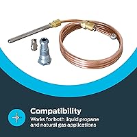 Vista 4 de Eastman 60035 Termopar, 18 pulgadas de longitud, cobre