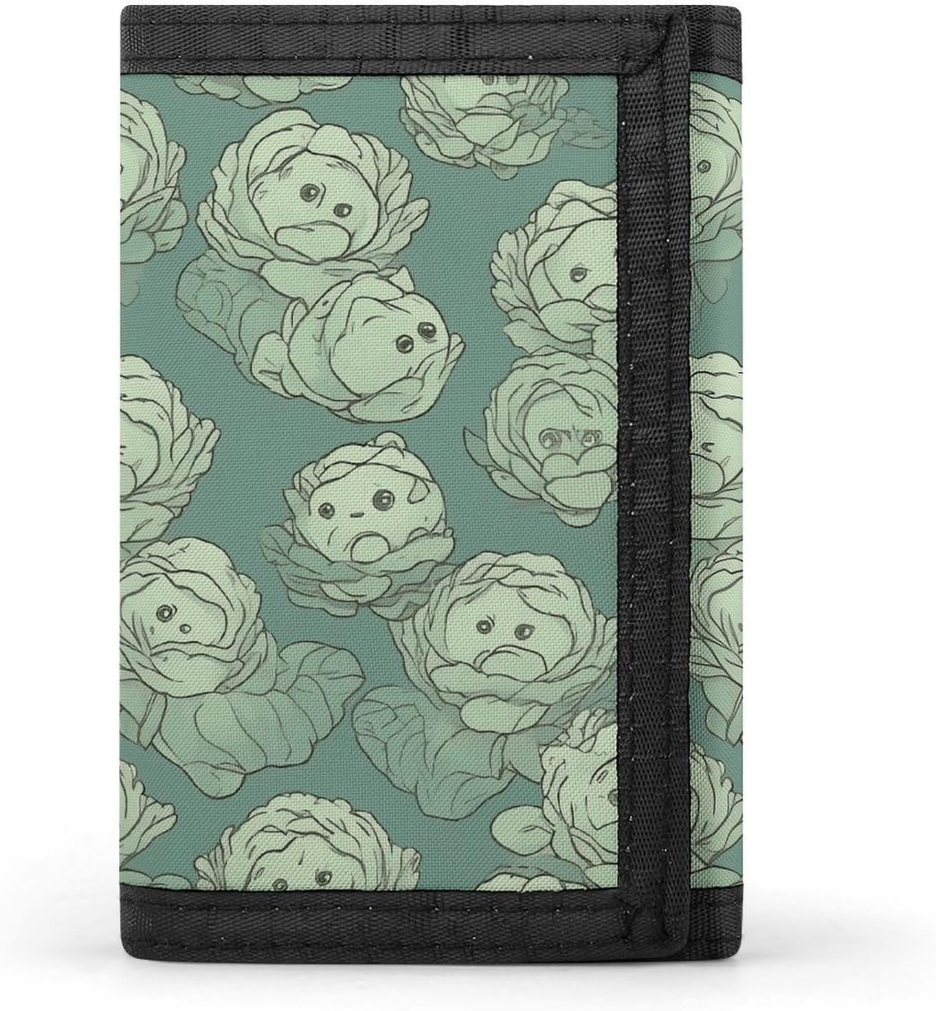 Cabbage Pattern Trifold Wallets Slim Wallet Novelty Pocket Purse Multiple Card Slots Outdoor Travel Wallet Stylish Durable Wallets For Men Women