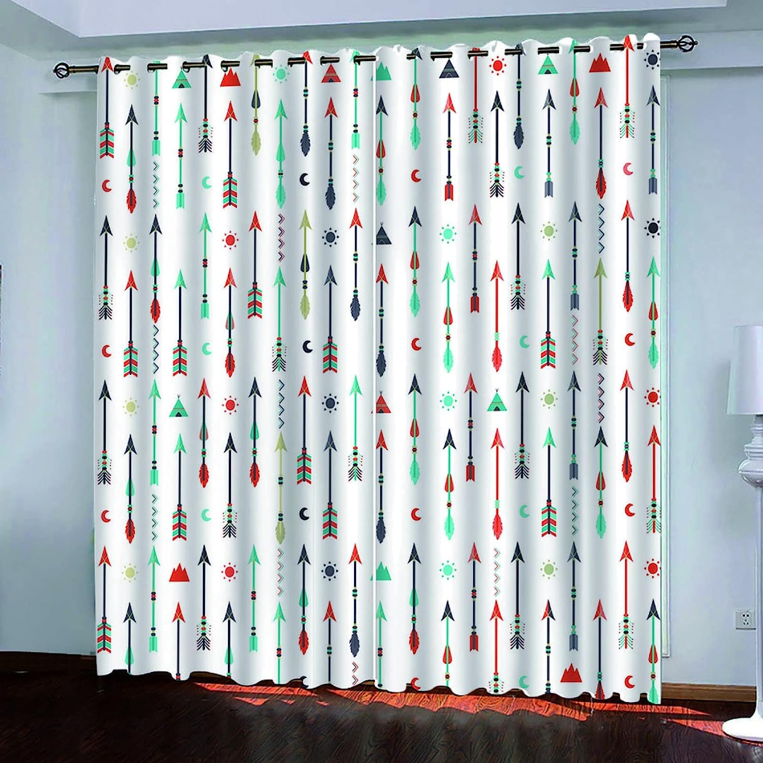 Rideaux Et Draperies Moderne Imprimer 3D Rétro pour Chambre Enfant