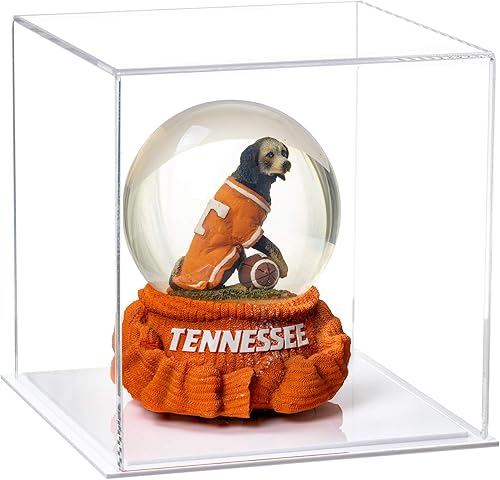 Vista 578 de Better Display Cases Versátil vitrina de acrílico transparente - Caja rectangular grande con base blanca 18" x 12" x 3" (BK09)