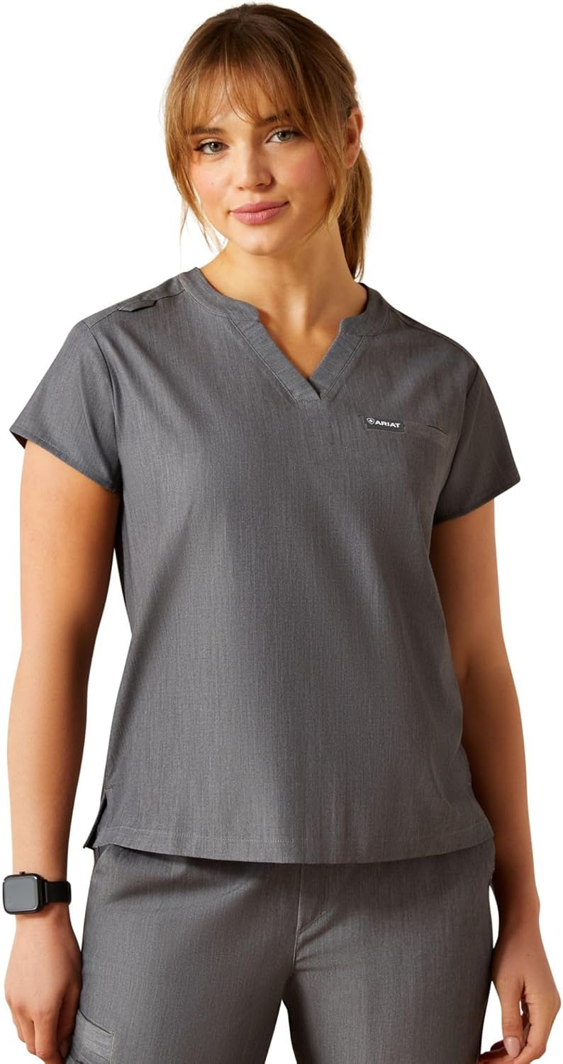 Ariat Womens Eliza Two Pocket Fashion Scrub Top