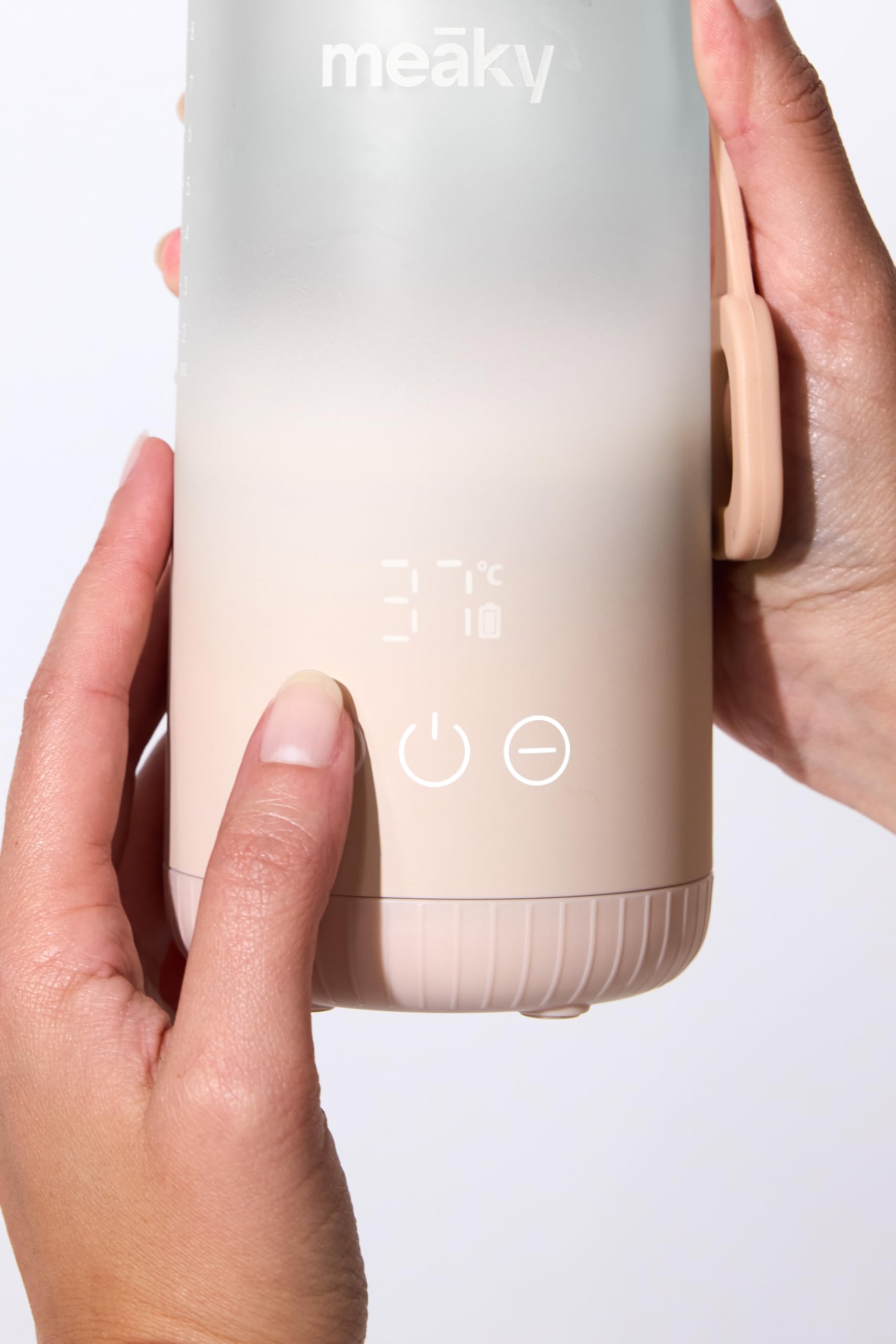 Chauffe-Biberon Portable, 10H d'Autonomie, Température 37-50°C, Lait Maternel, Lait Infantile, Eau, Avion, Voiture, Déplacement