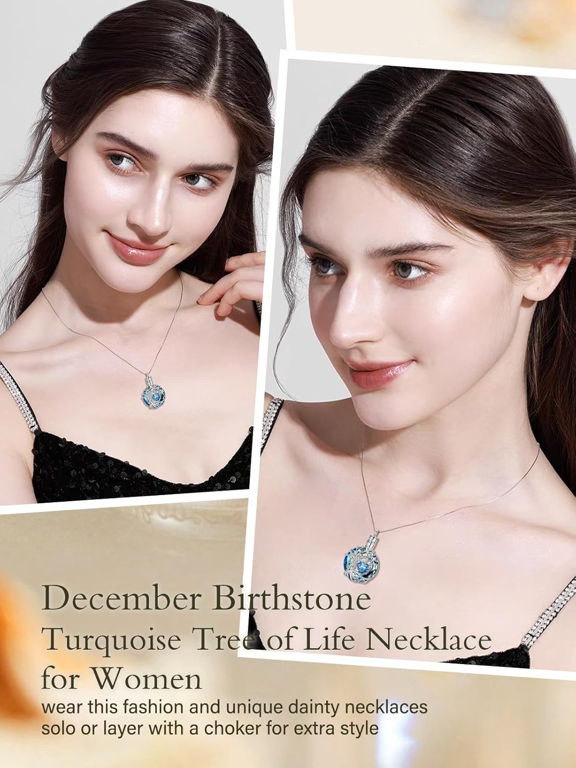TOUPOP Tree of Life Urn Necklaces for Ashes Birthstone Cremation Jewelry 925 Sterling Silver Crystal Memorial Keepsake Funeral Jewelry for Women (with Funnel Filler) - Image 4