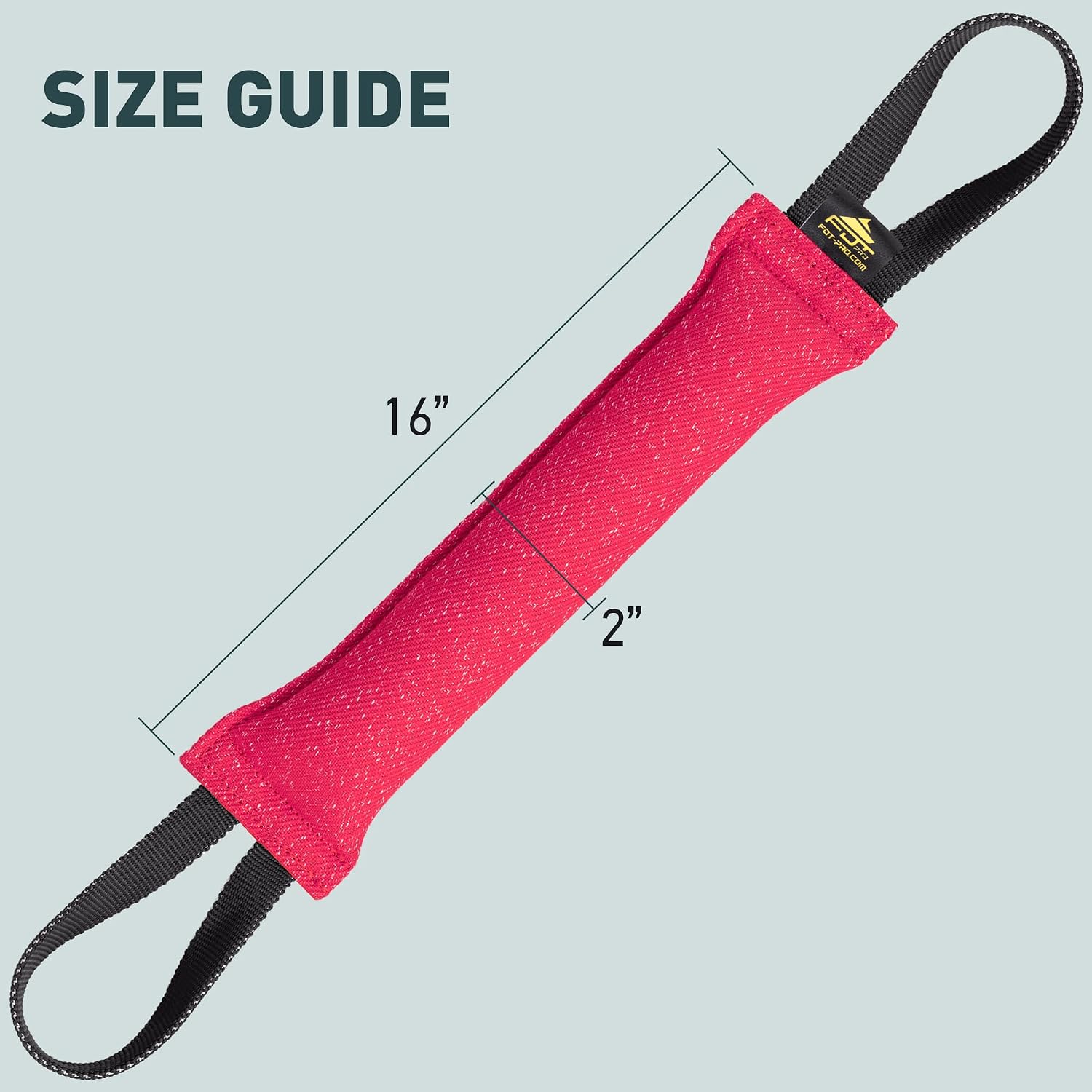 Viper Bite Tug Toy with Two Handles – 2in Wide | Durable & Interactive Dog Tug Training Tool for Puppy Development & Professional Use | Jute, Leather, Fire Hose or French Linen