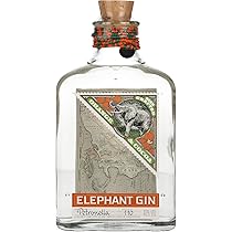 Elephant Gin, Orange Cocoa, 500ml, Ideale per Gin Tonic Premium, Note Agrumate, Dolci e Vellutate, con Arance Fresche Spagnole Bio e Fave di Cacao Tostate, Gin Artigianale, Idea Regalo, 40% Vol.