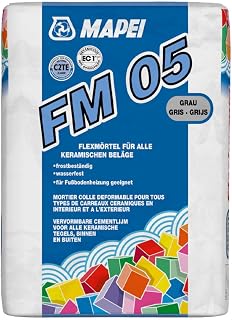 MAPEI FM 05 Flexklebemörtel 25 kg - für Verlegung von Feinsteinzeug, keramischen Fliesen und Platten sowie aller Arten von Mosaiken usw.