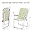 VINGLI Patio Lawn Webbed Folding Chairs Outdoor Beach Portable Camping Chair for Yard, Garden (2, Yellow, Oversized)