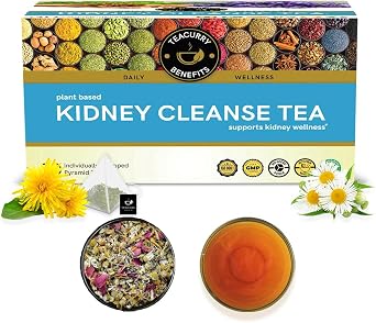 TEACURRY Kidney detox Tea (30 Tea Bags) - Helps to Detoxify Kidney & Pull Out Kidney Stones | Detox Kidney Naturally With - Dandelion, Penang Clove | 1 Month Pack