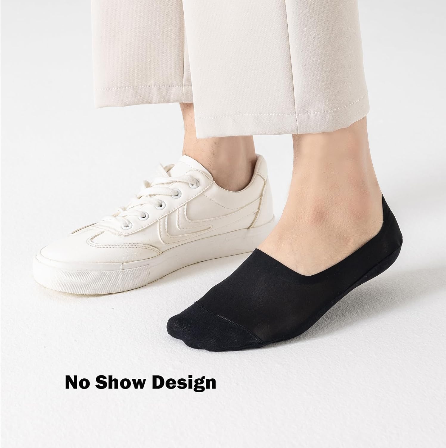 Quick-Drying Travel Thin Socks Women Lightweight Breathable Nylon Non Slip No Show Socks - Image 3