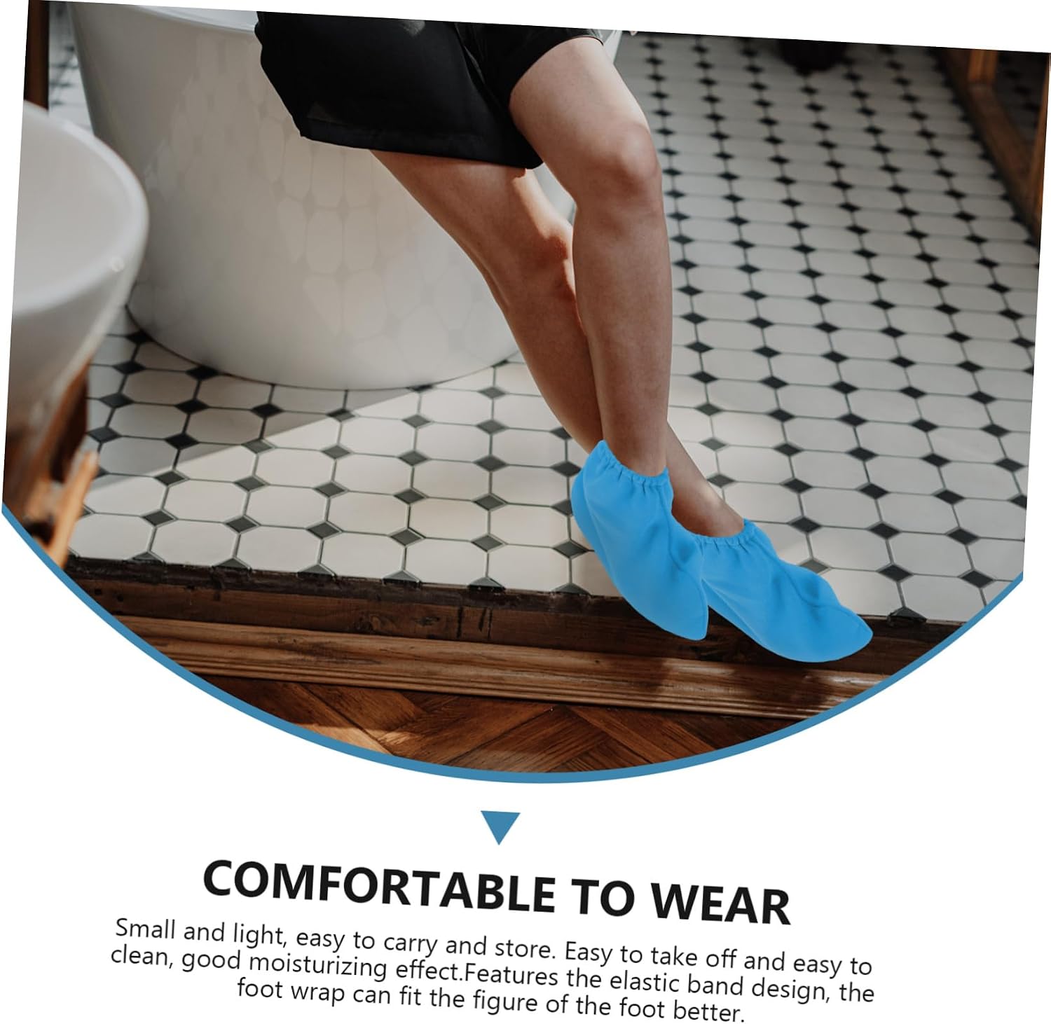 1pair Comfortable Wax Therapy Treatment Foot Covers Moisturizing Foot Wraps for Relaxation and Recovery