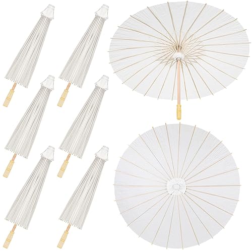 Sadnyy 33 Inches Paper Umbrellas Paper Decorative Chinese Japanese Parasol