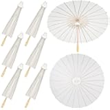 Sadnyy Paper Umbrellas Paper Decorative Chinese Japanese Parasol Umbrella DIY Oiled Painting Umbrellas Crafts for Wedding Bridal Party Decor