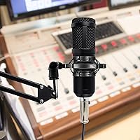 Vista 7 de Soporte de micrófono para micrófono, soporte de micrófono, condensador, antivibración, soporte universal para micrófonos para soporte de micrófonos