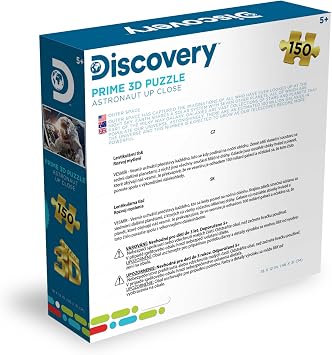 Prime 3D | Discovery | Space | 150 Piece 3D Jigsaw Puzzle for Adults & Kids | Finished Size 18 x 12 | Challenging & Fun for Kids & Families | Immersive 3D Lenticular Effect