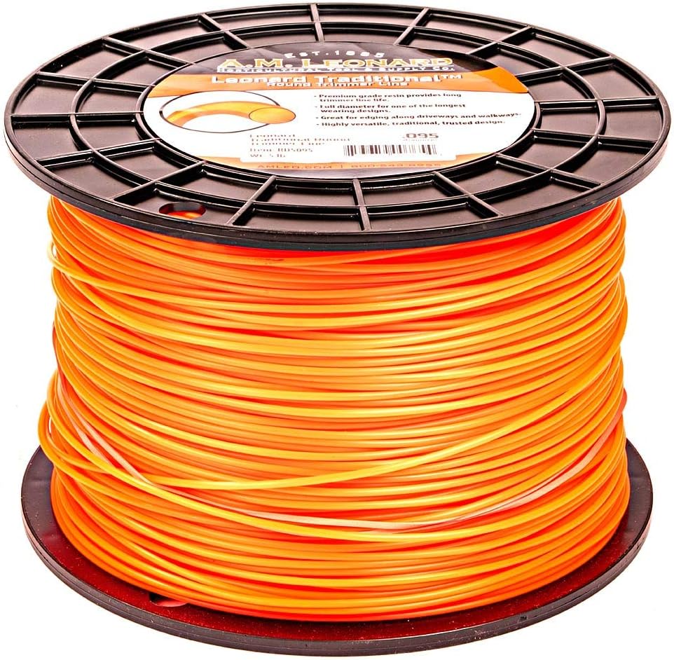 A.M. Leonard Traditional Round Trimmer Line, .095-Inch Diameter, 5-Pound Spool