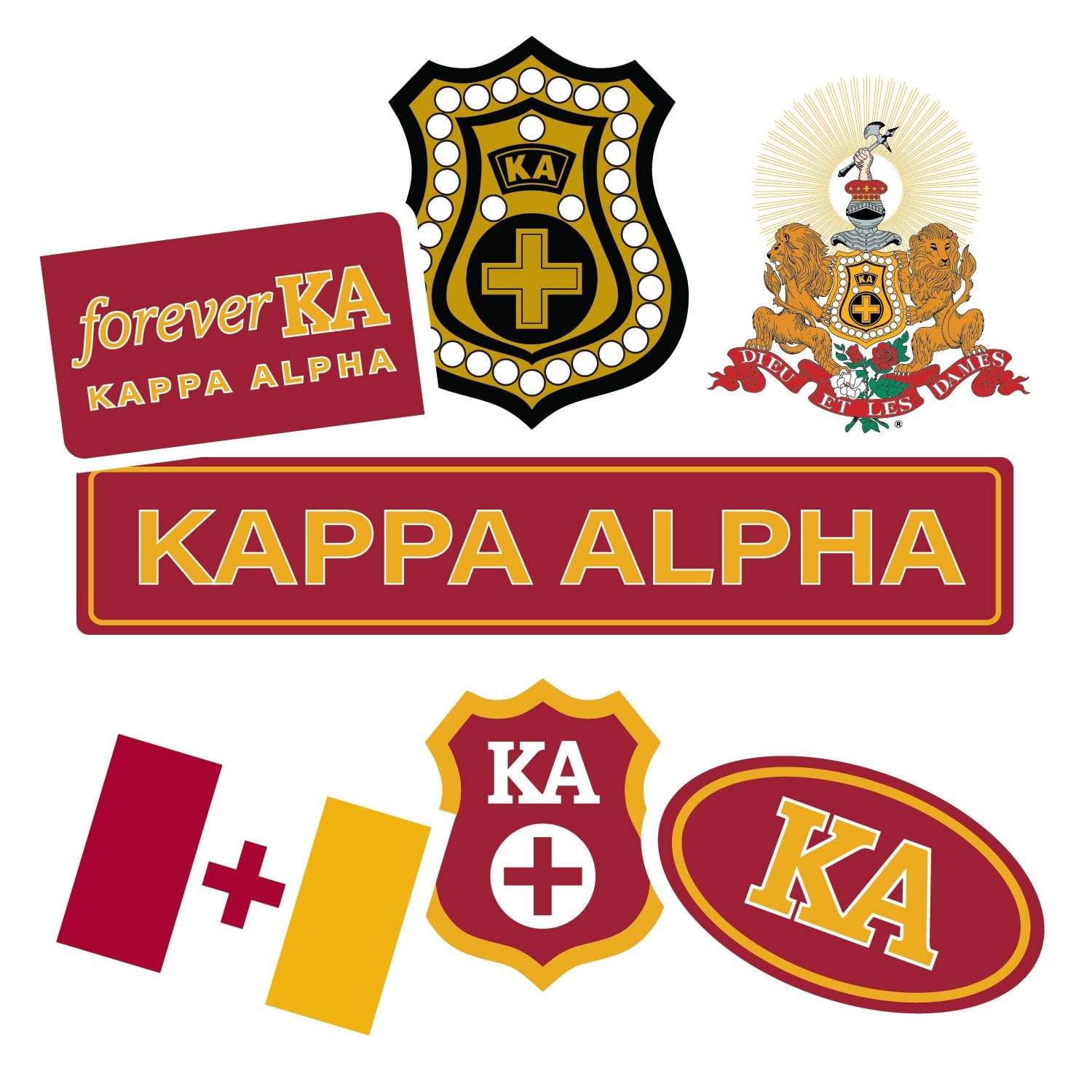 Autocollants Kappa Alpha amovibles sans trace pour decorer sans abimer vos objets