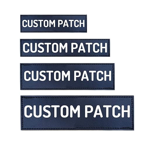 PawPawify Parche de nombre personalizado para arnés de chaleco para perro, texto personalizable, parches…