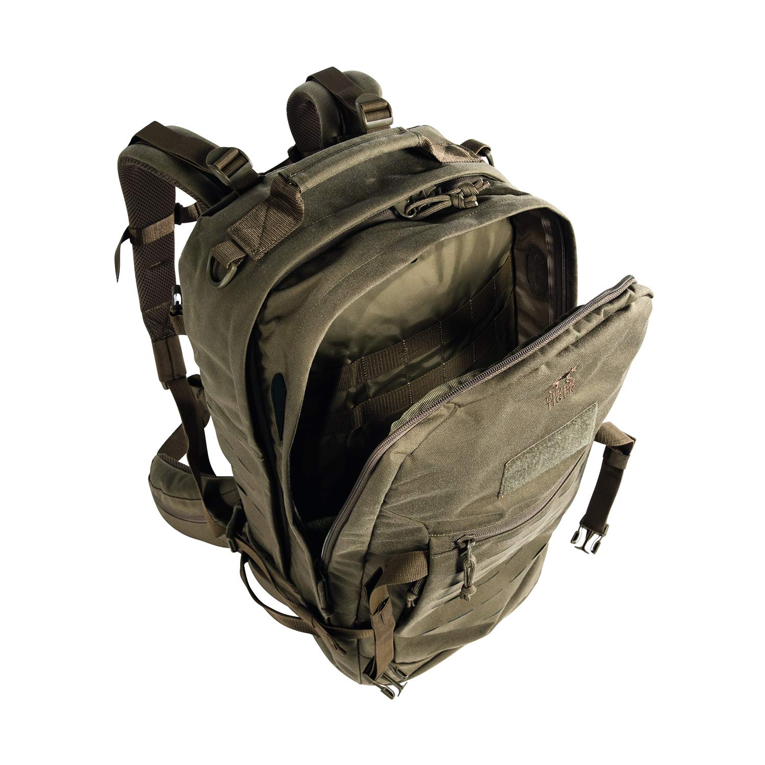 Tasmanian Tiger TT Rucksack Mission Pack MKII Molle-Kompatibler Outdoor Wander-Rucksack mit vielen Fächern 37 Liter Volumen