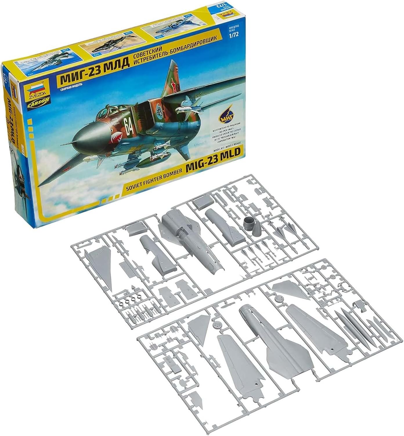 MIG-21 BIS SOVIET Fighter 7259 Zvezda 1:72 New! EUR 15,00 - DE