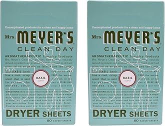 Mrs. MEYER'S DRYER SHEET BASIL (Pack of 2)2