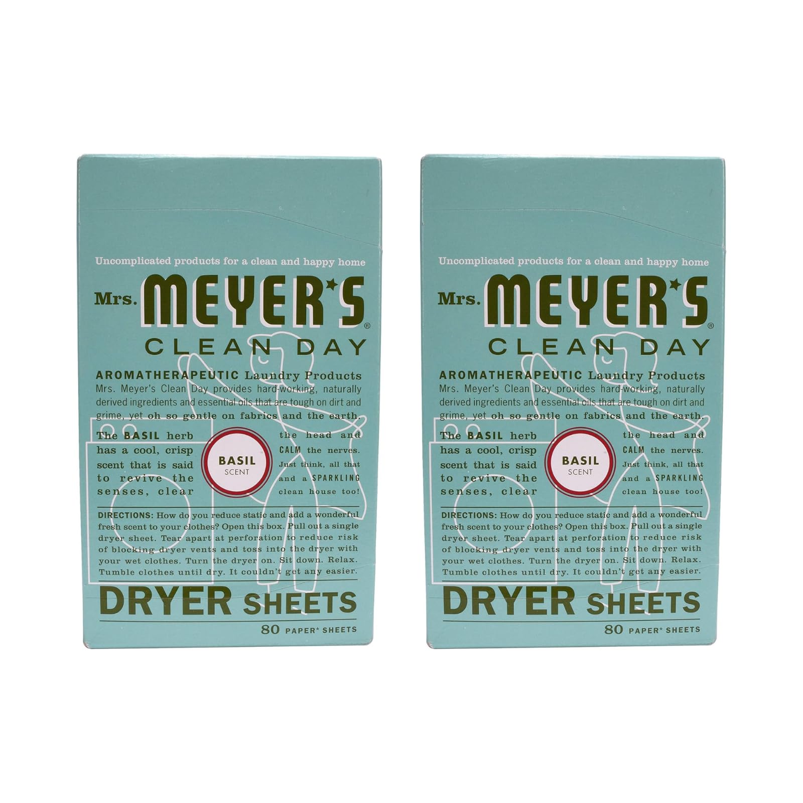 Mrs. MEYER'S DRYER SHEET BASIL (Pack of 2)2