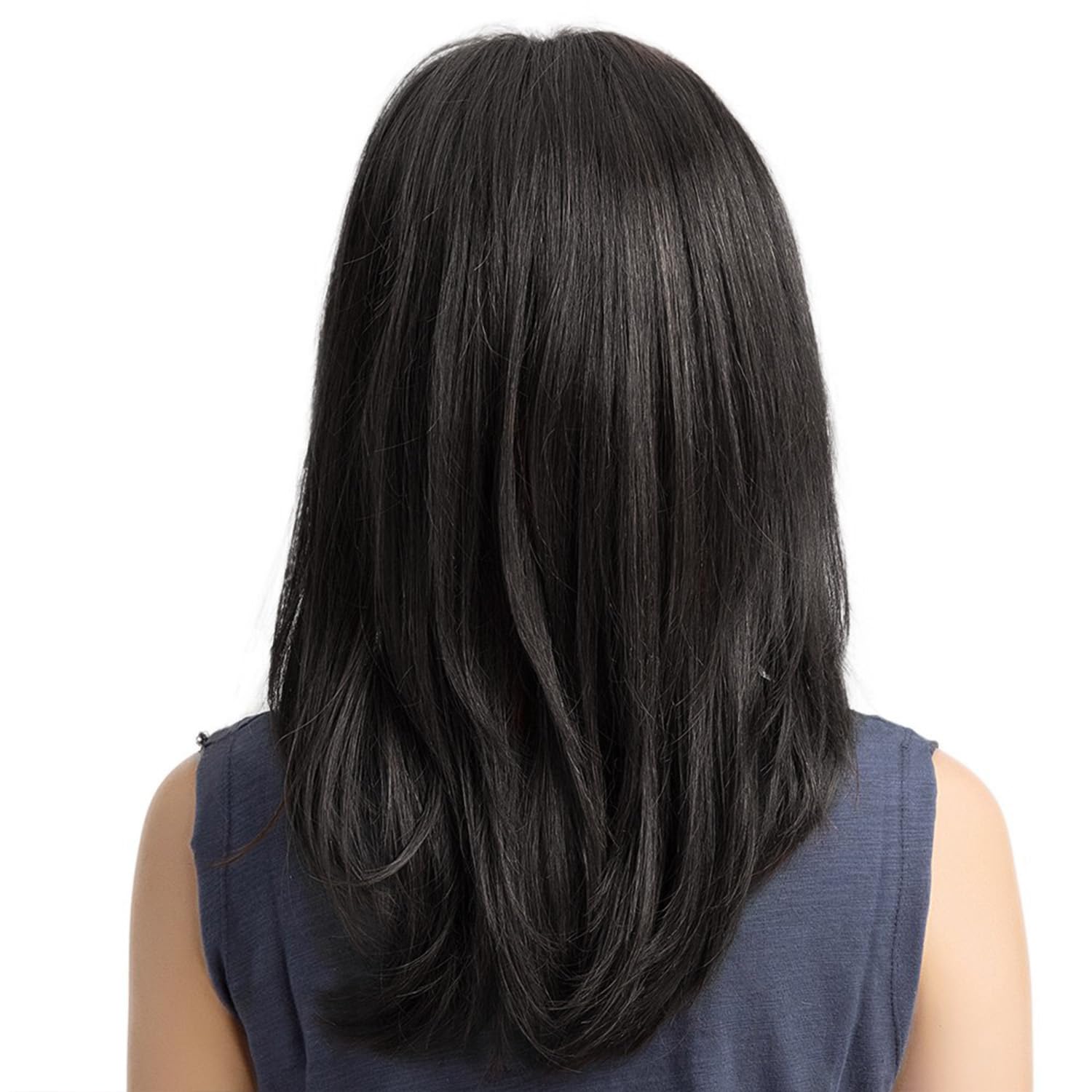 Amazon.com : Sallcks Womens Long Black Wig Long Layered 