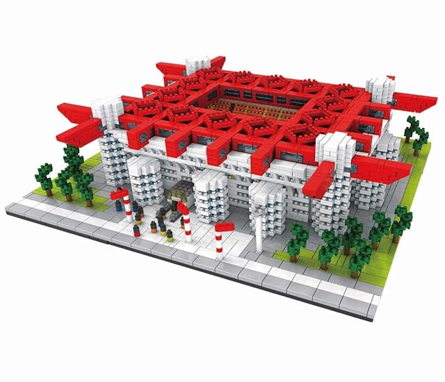 Atomic Building Estadio Giuseppe Meazza – San Siro de Milán. Modelo para armar con nanobloques. Más de 3800 Piezas